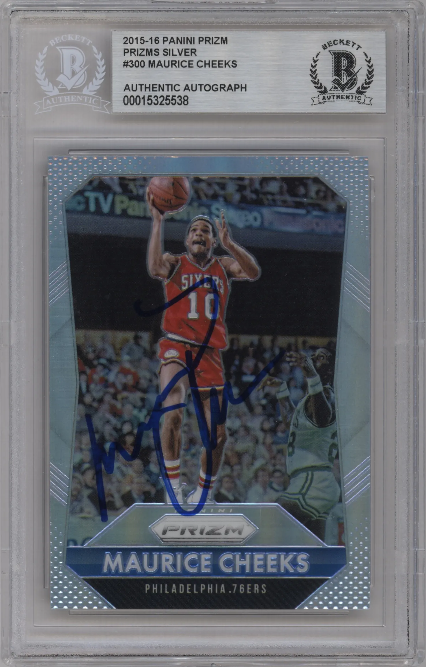2015 Panini Prizm Maurice Cheeks Silver Prizm BGS AUTHENTIC #300 BGS