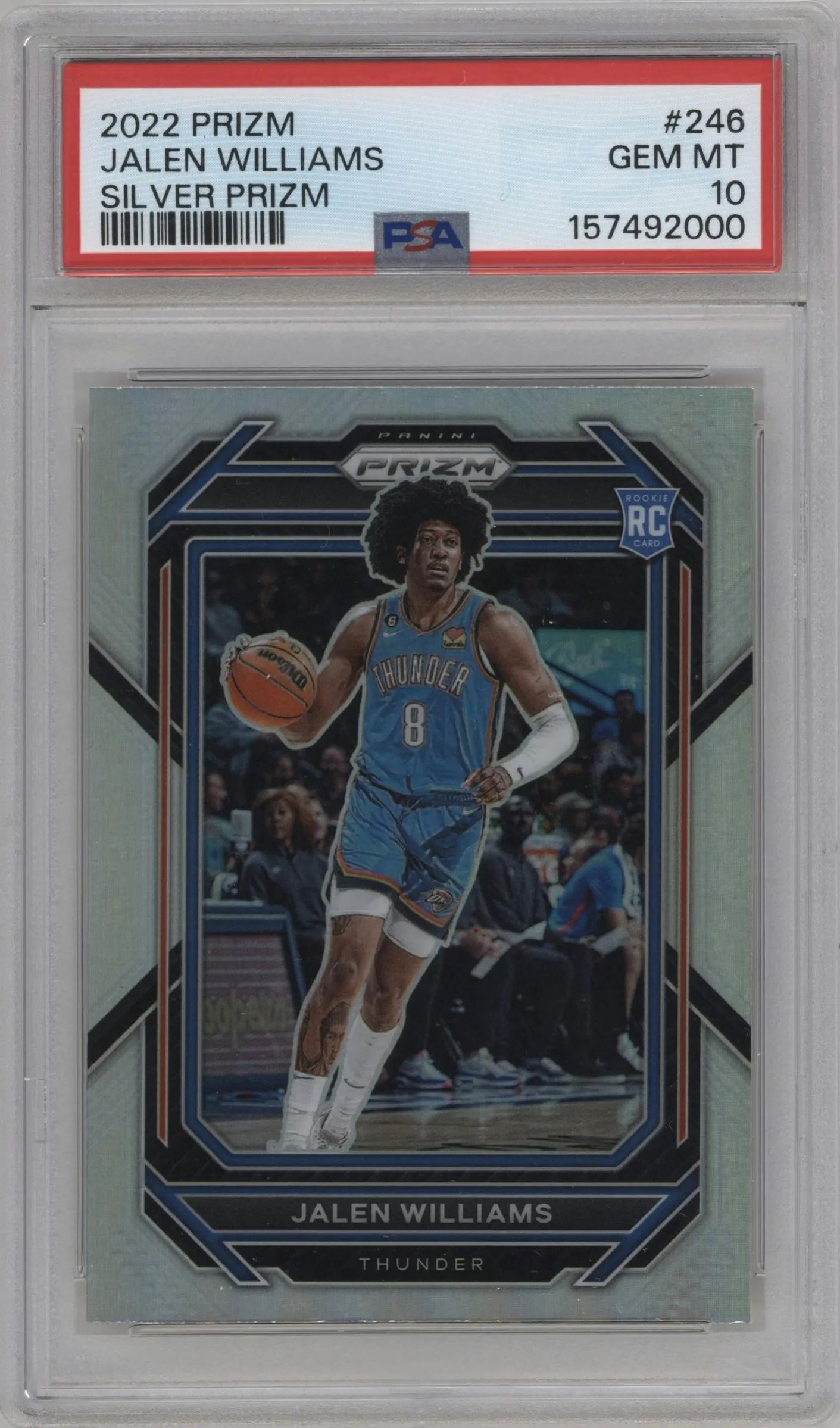 2022 Panini Prizm Jalen Williams Silver Prizm #246 PSA 10