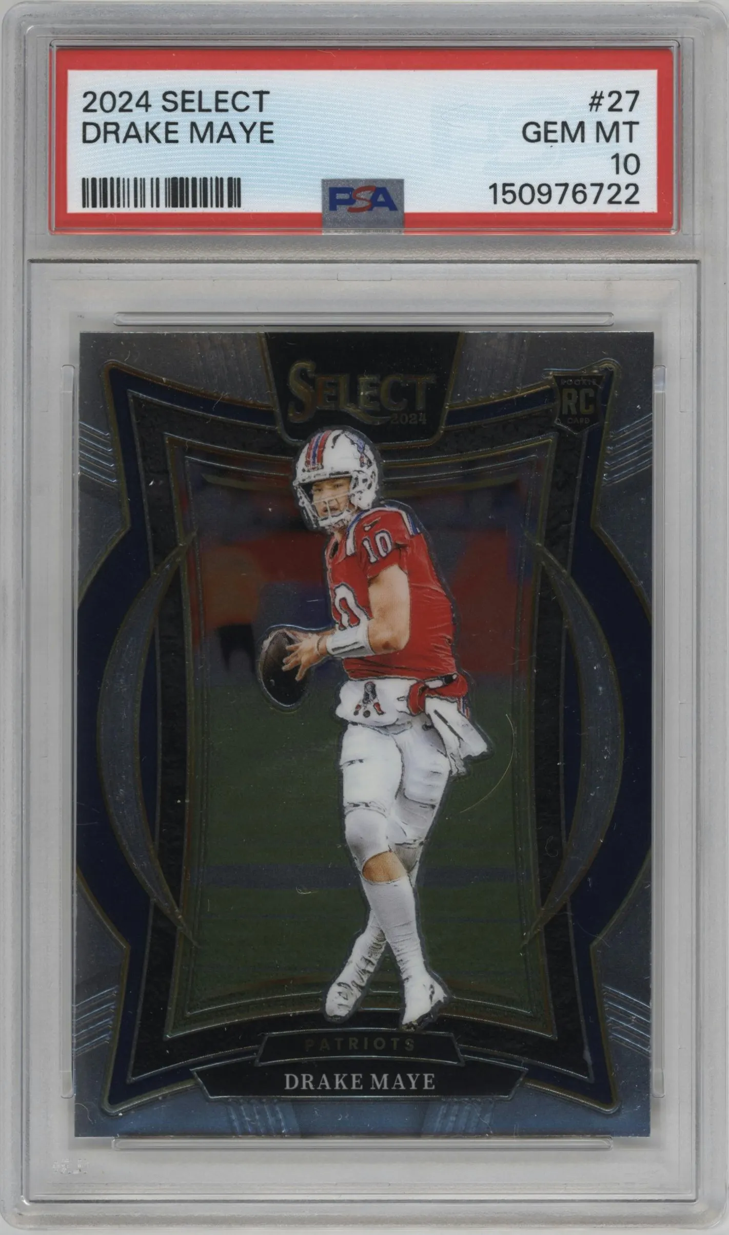 2024 Panini Select Drake Maye #27 PSA 10
