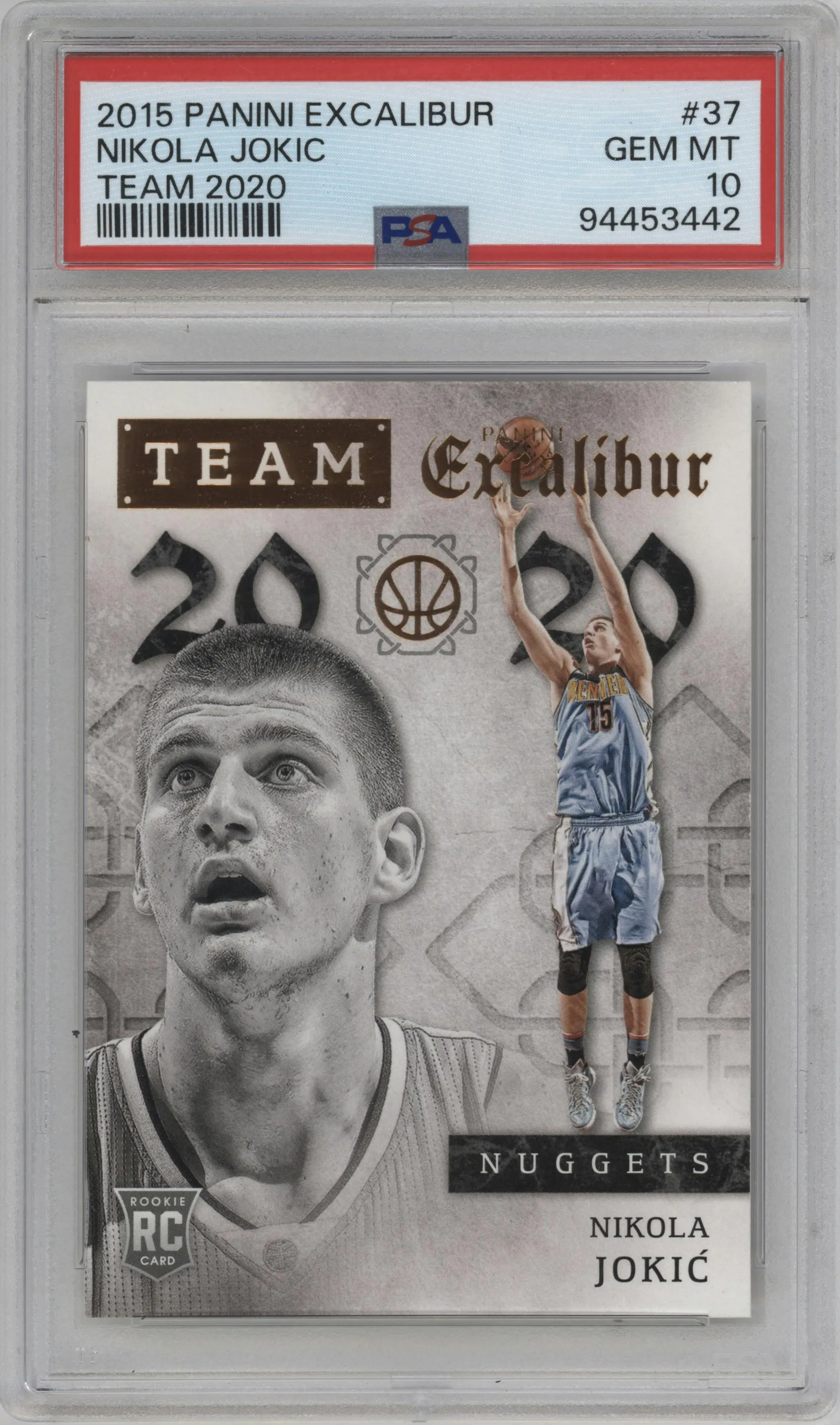 2015 Panini Excalibur Team 2020 Nikola Jokic #37 PSA 10