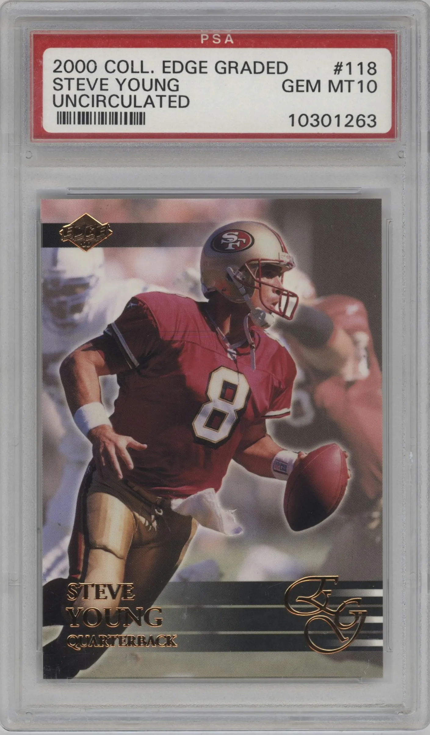 2000 Collector's Edge EG Steve Young Uncirculated #118 PSA 10