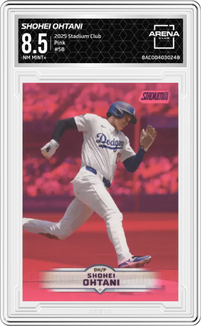 2025 Stadium Club Shohei Ohtani Pink #58 ARENA CLUB 8.5