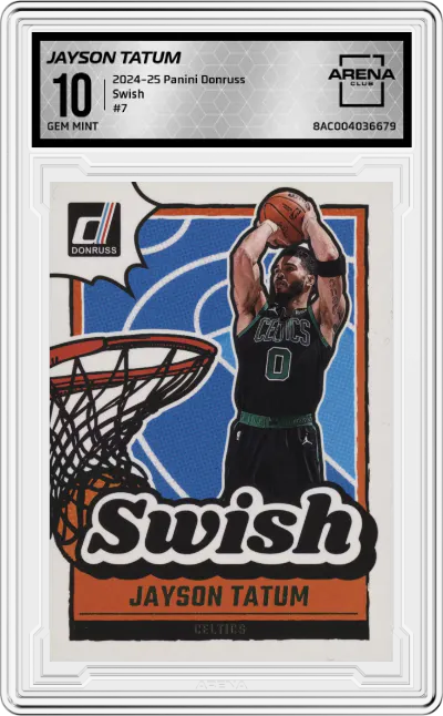 2024 Panini Donruss Swish Jayson Tatum #7 ARENA CLUB 10