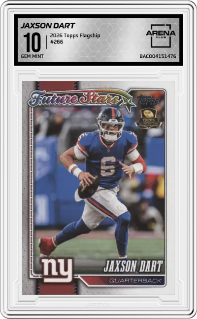 2026 Topps Flagship Jaxson Dart #266 ARENA CLUB 10