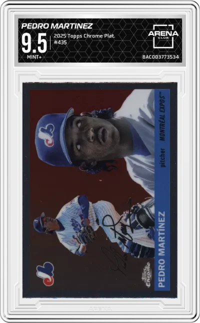 2025 Topps Chrome Platinum Pedro Martinez ARENA CLUB 9.5