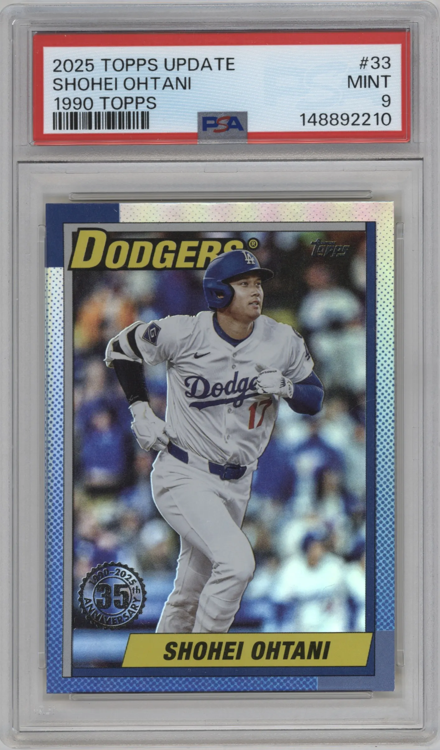 2025 Topps Update '90 Topps 35th Aniv. Shohei Ohtani PSA 9