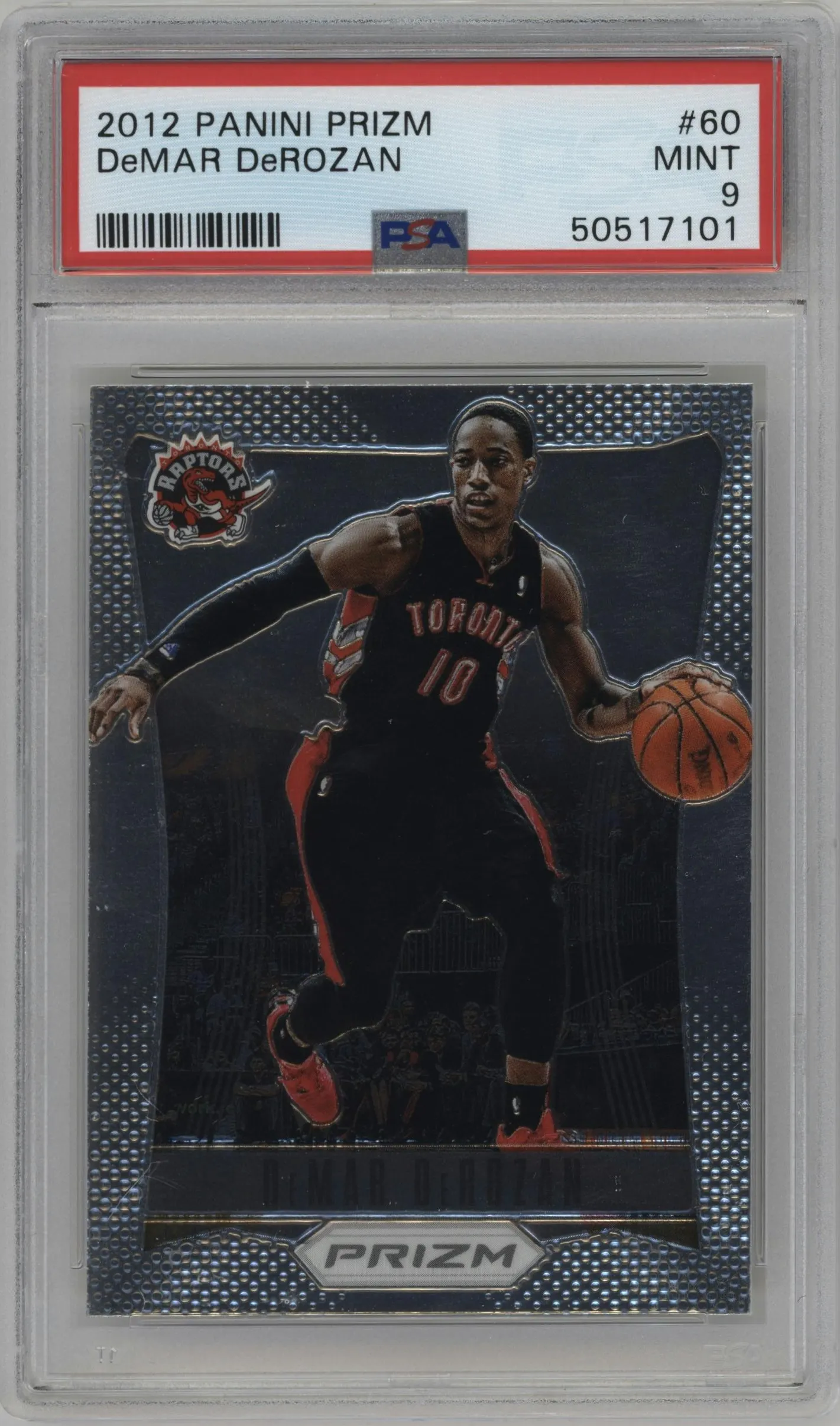 2012 Panini Prizm DeMar Derozan #60 PSA 9