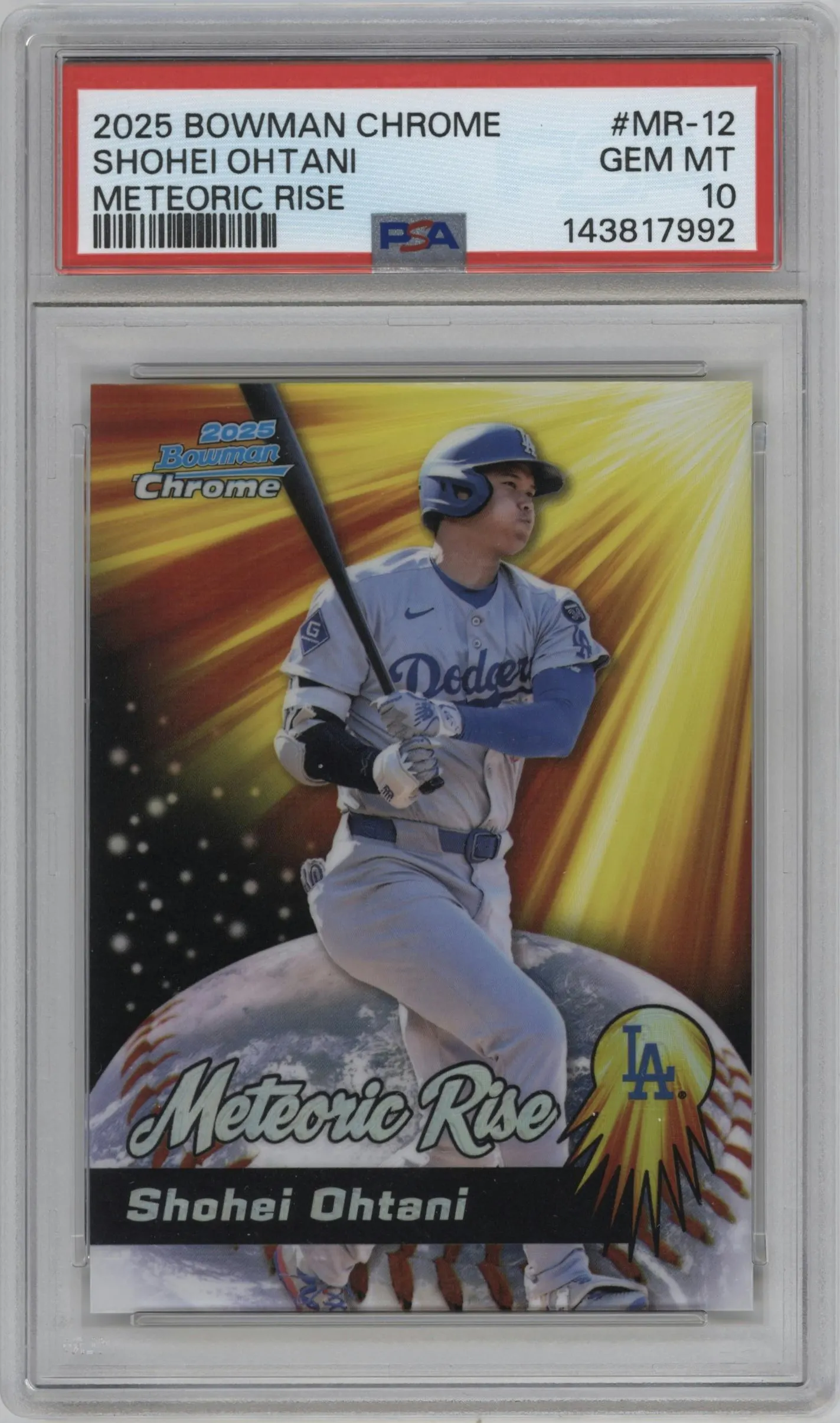 2025 Bowman Chrome Meteoric Rise Shohei Ohtani #MR-12 PSA 10