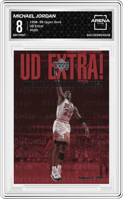 1998 Upper Deck UD Extra! Michael Jordan ARENA CLUB 8