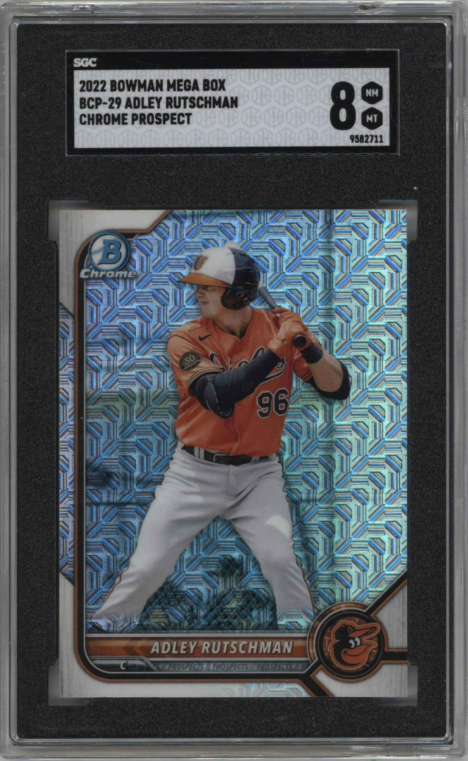 2022 Bowman Mega Box Chrome Adley Rutschman #BCP-29 SGC 8