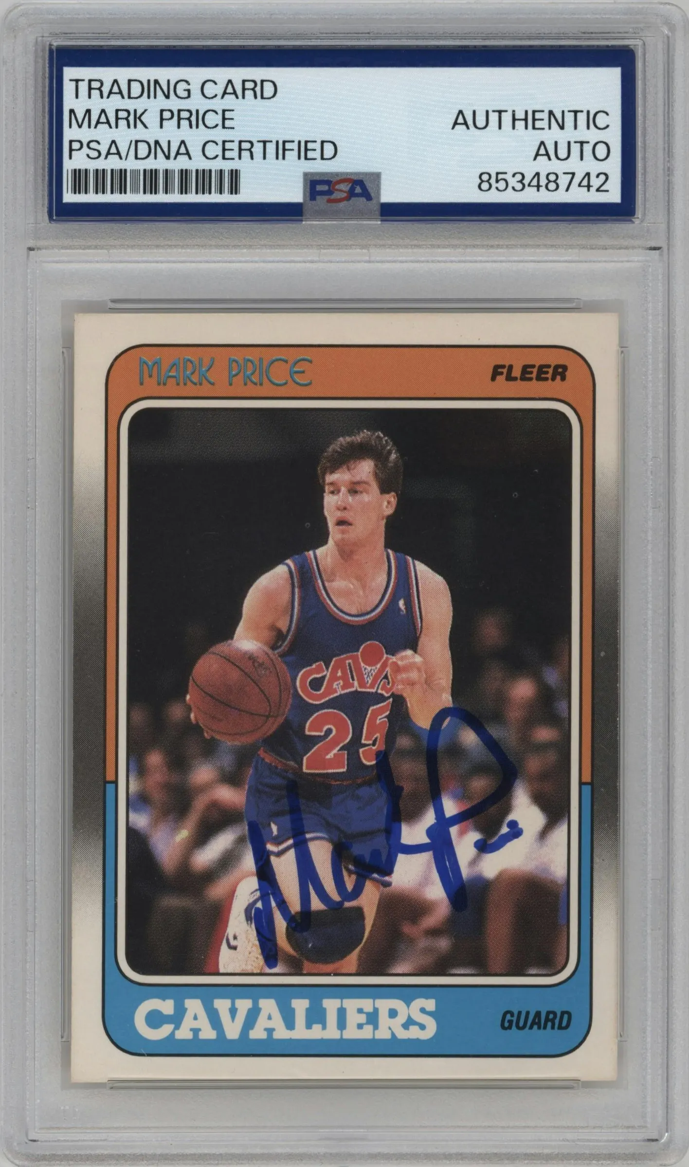 1988 Fleer Mark Price PSA AUTHENTIC #25 PSA