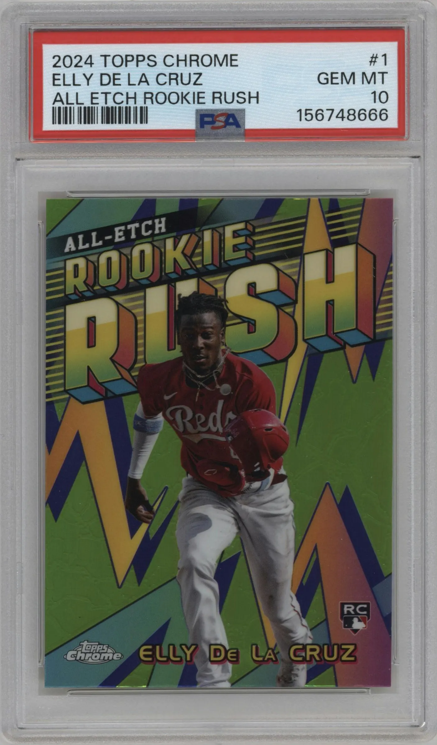 2024 Topps Chrome All Etch Rke.Rush Elly De La Cruz #CERR-1 PSA 10