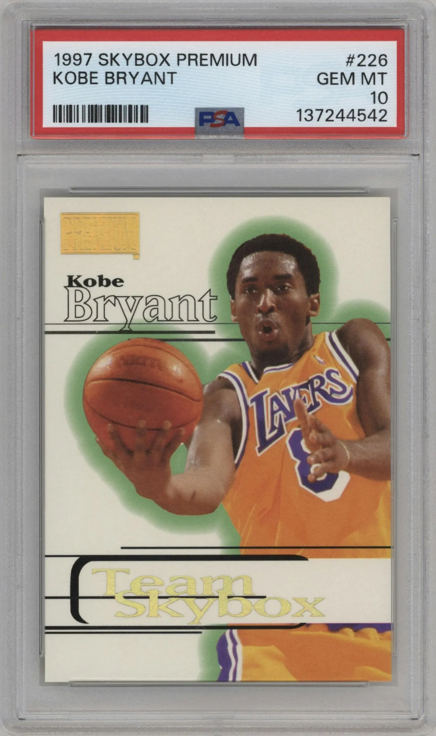 1997 Skybox Premium Kobe Bryant #226 PSA 10