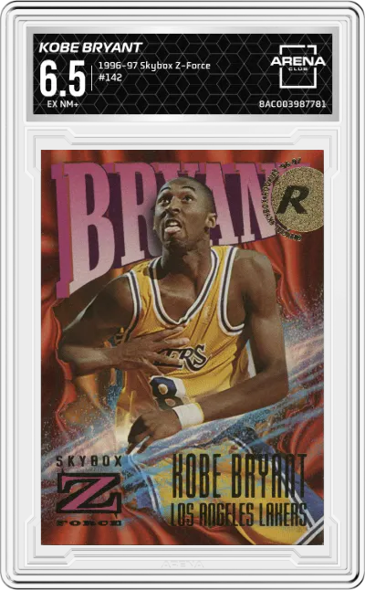 1996 Skybox Z-Force Kobe Bryant #142 ARENA CLUB 6.5