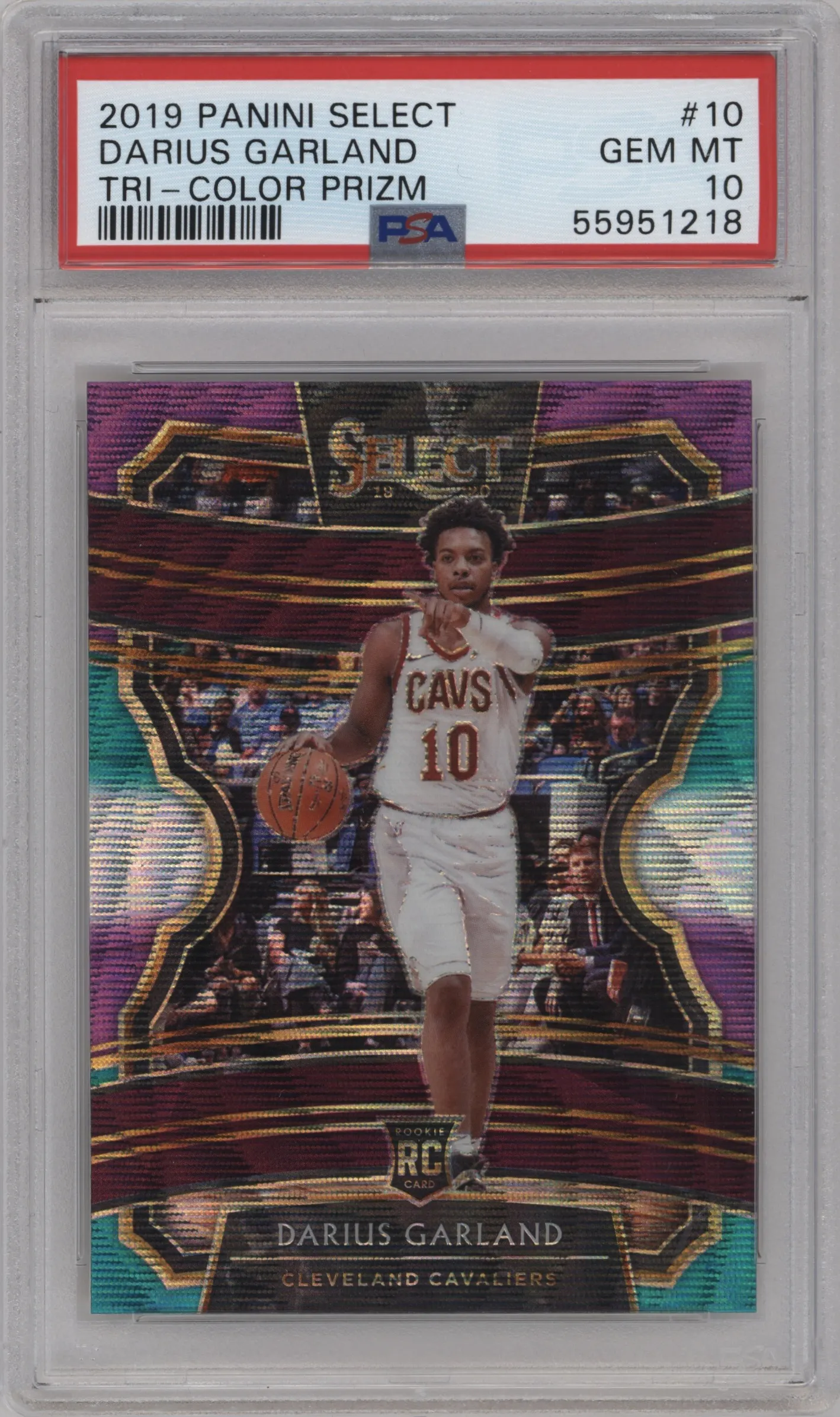 2019 Panini Select Darius Garland Tri-Color PSA 10