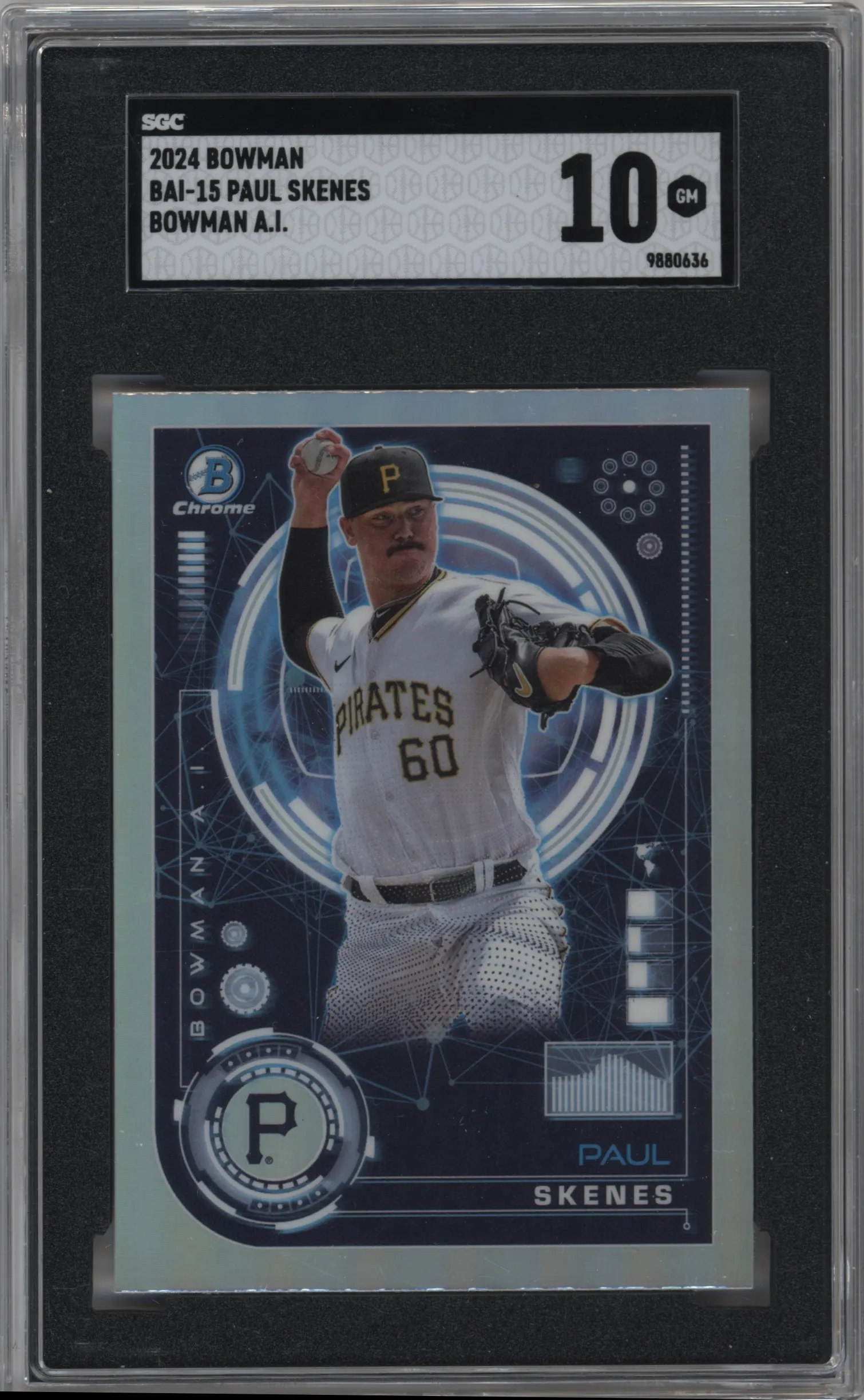 2024 Bowman A.I. Paul Skenes #BAI-15 SGC 10