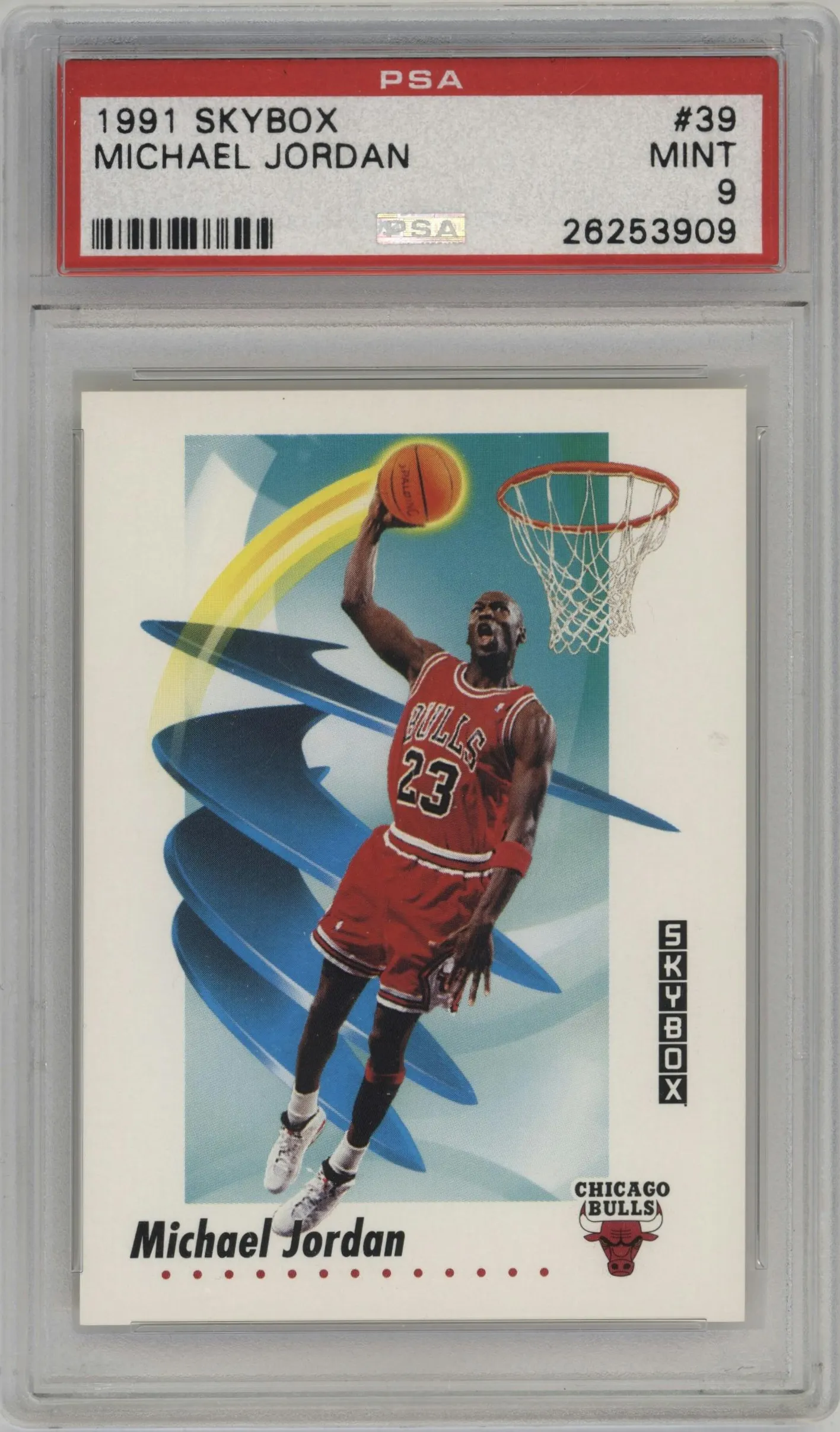 1991 Skybox Michael Jordan #39 PSA 9