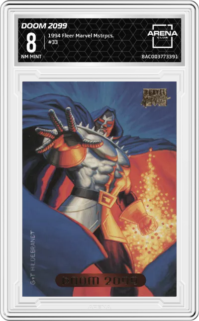 1994 Fleer Marvel Masterpieces Doom 2099 ARENA CLUB 8