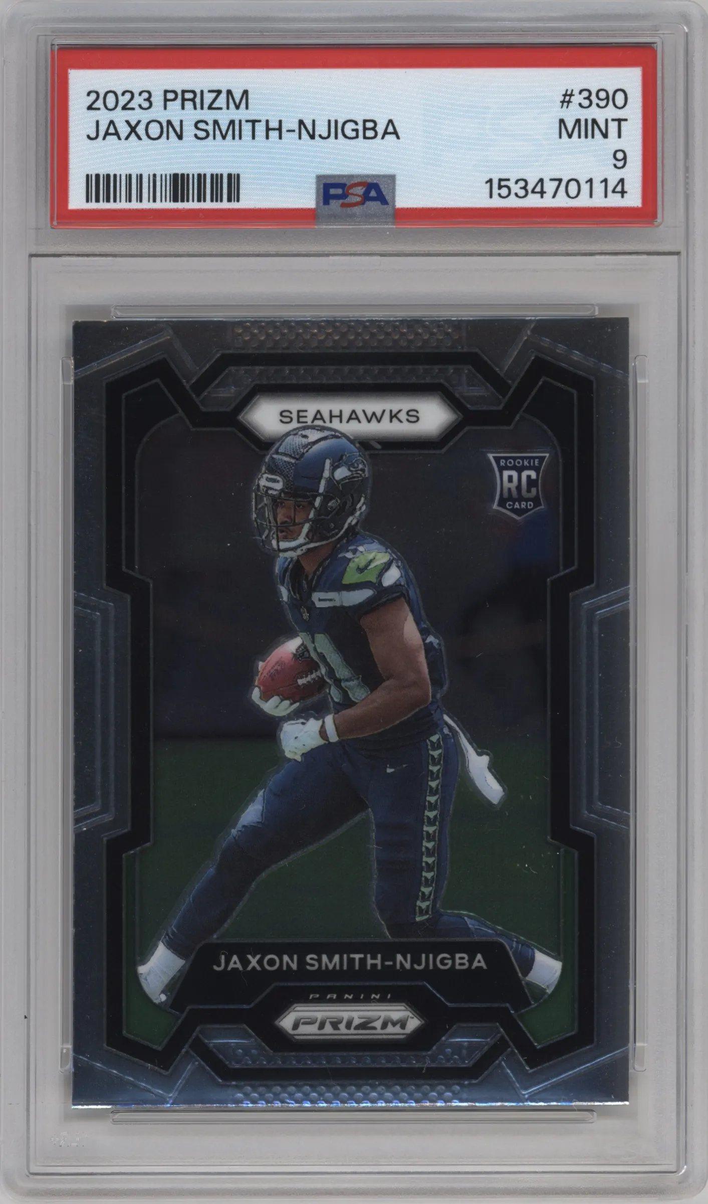 2023 Panini Prizm Jaxon Smith-Njigba #390 PSA 9