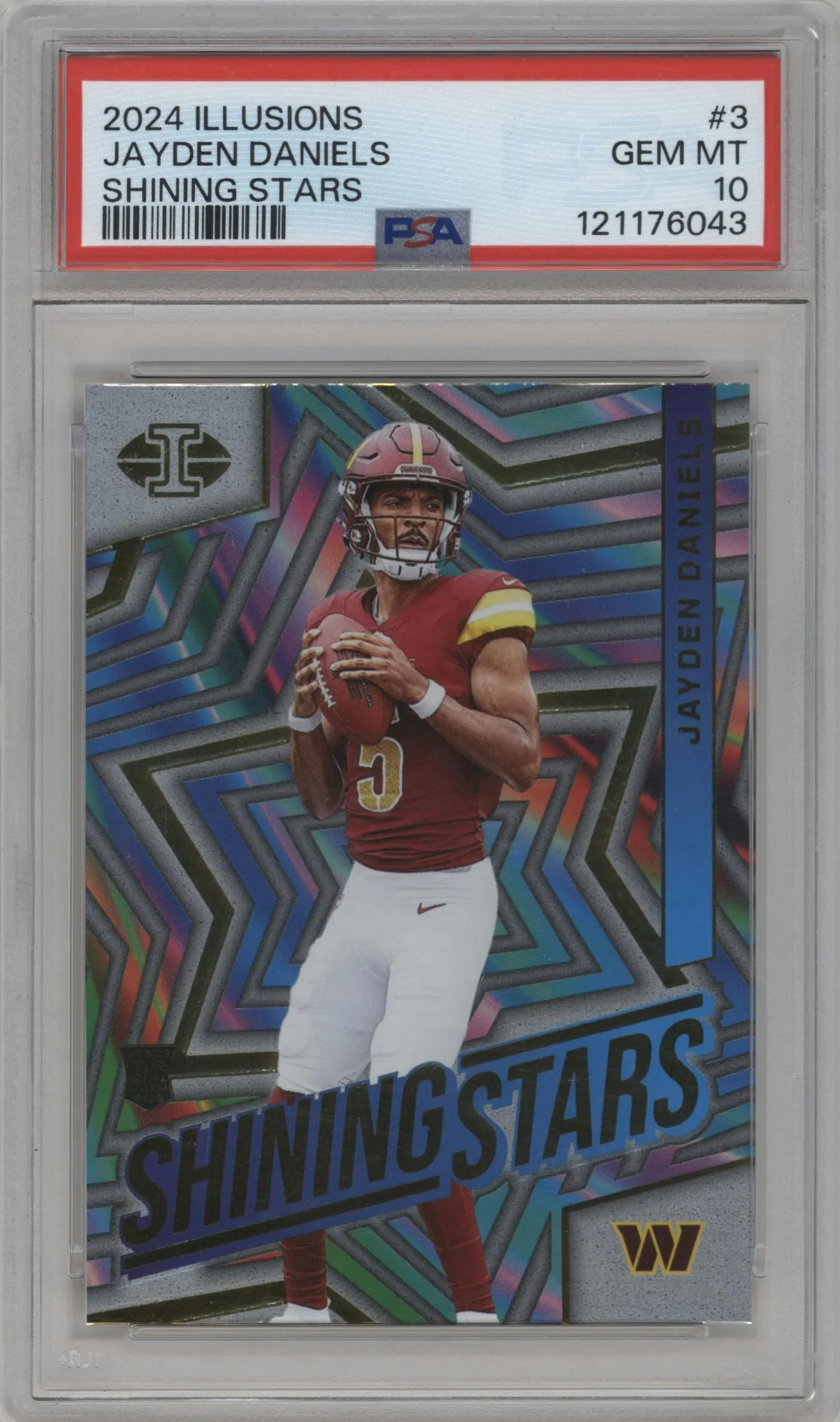 2024 Panini Illusions Shining Stars Jayden Daniels #3 PSA 10