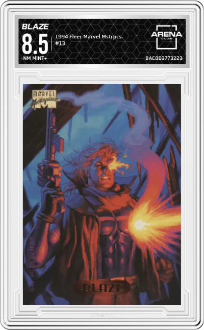 1994 Fleer Marvel Masterpieces Blaze ARENA CLUB 8.5