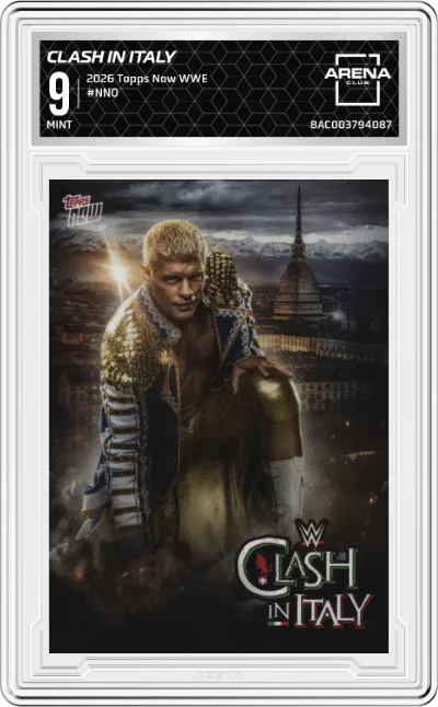 2026 Topps Now WWE Clash in Italy ARENA CLUB 9