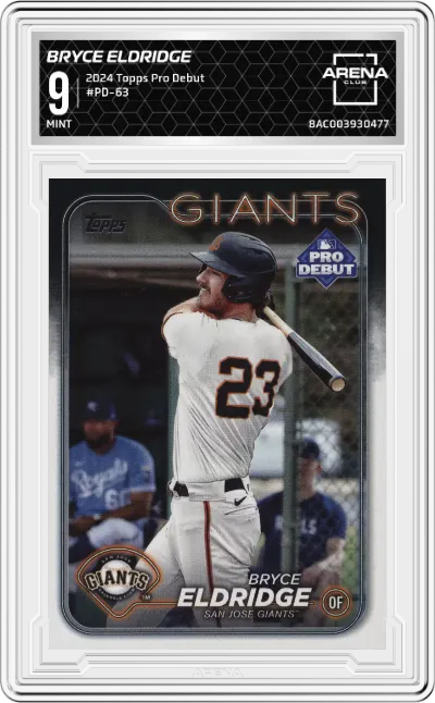 2024 Topps Pro Debut Bryce Eldridge #PD-63 ARENA CLUB 9