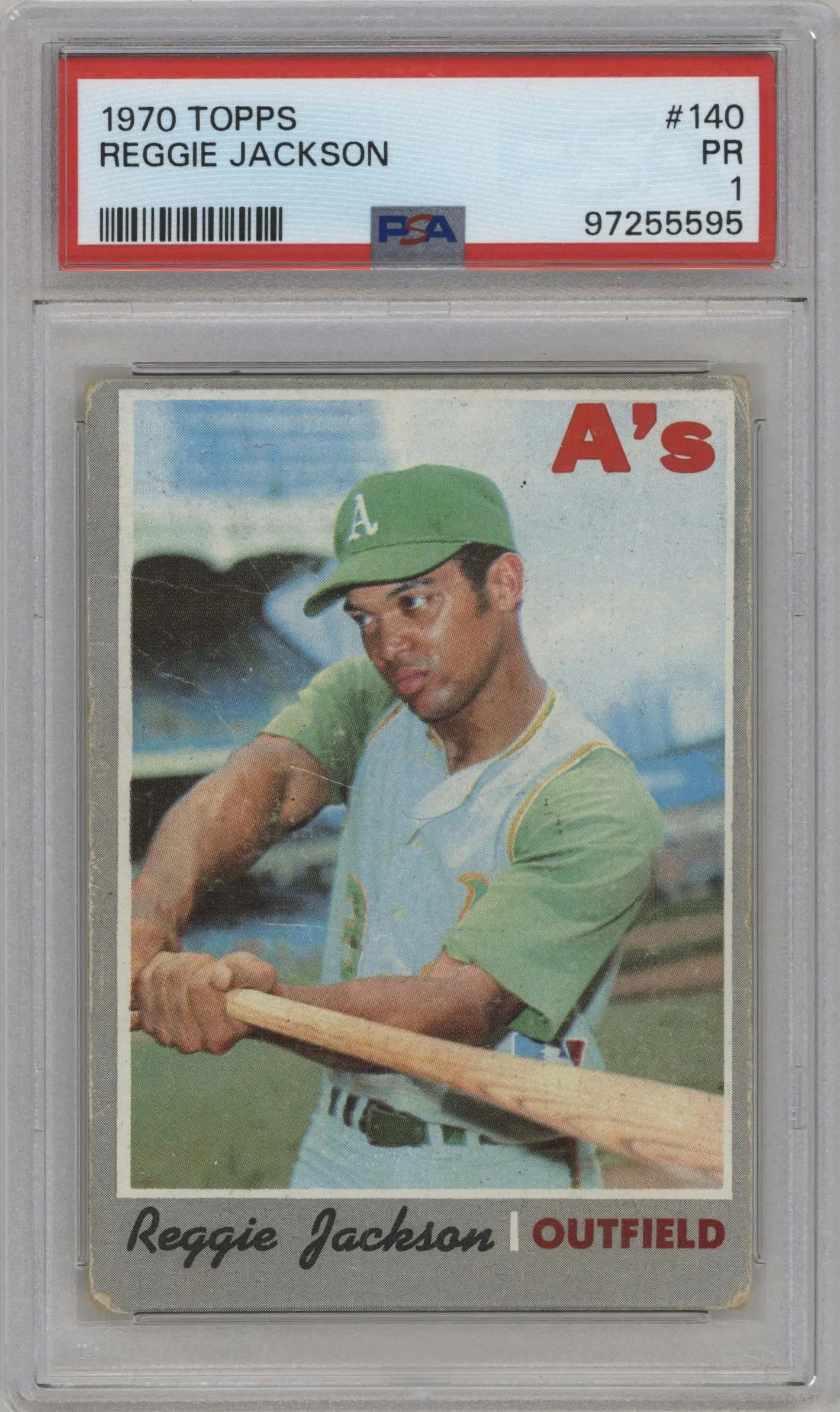 1970 Topps Reggie Jackson #140 PSA 1