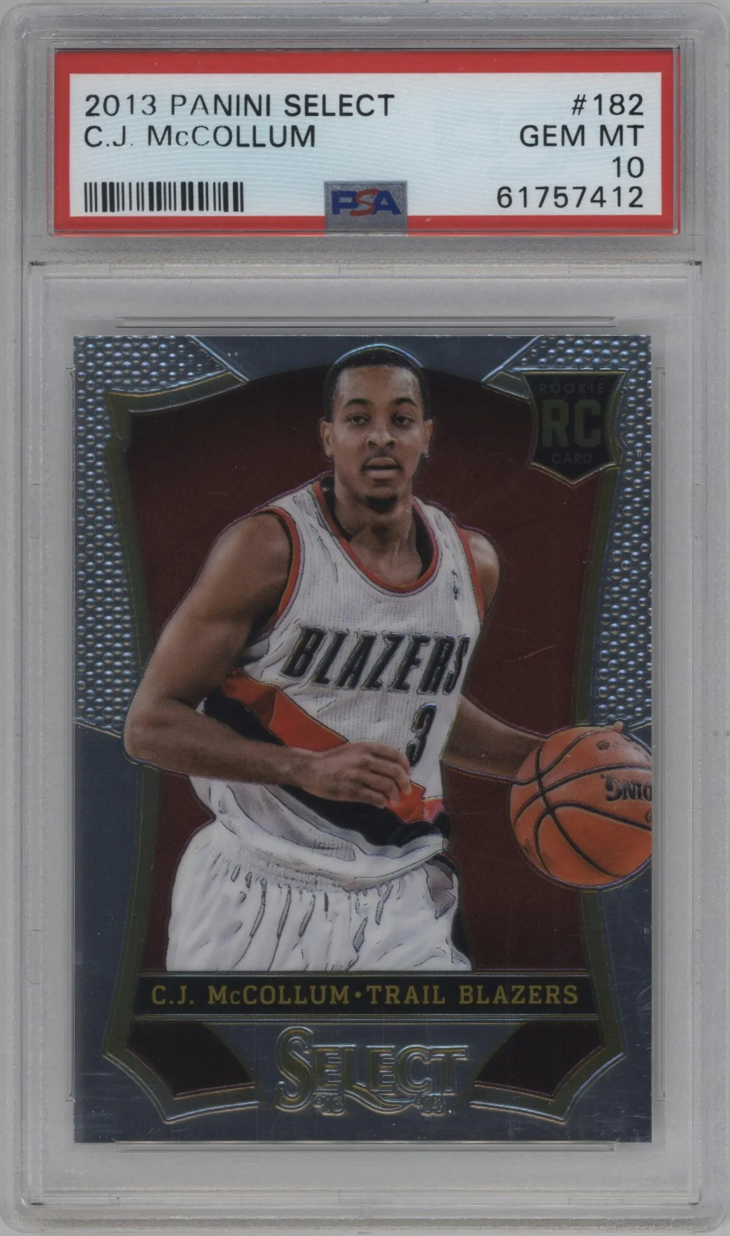 2013 Panini Select C.J. McCollum PSA 10