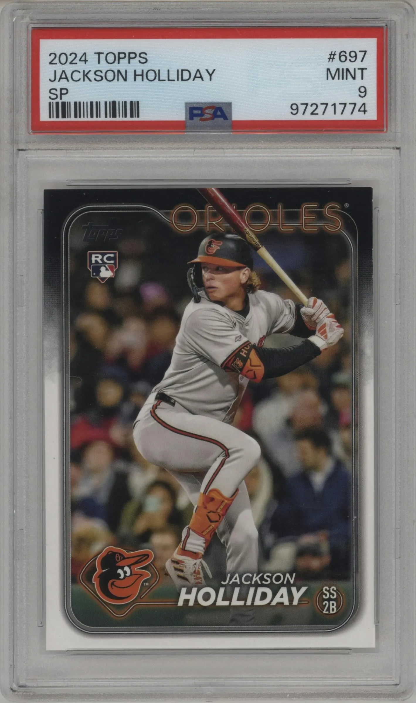 2024 Topps S2 Variation Jackson Holliday PSA 9