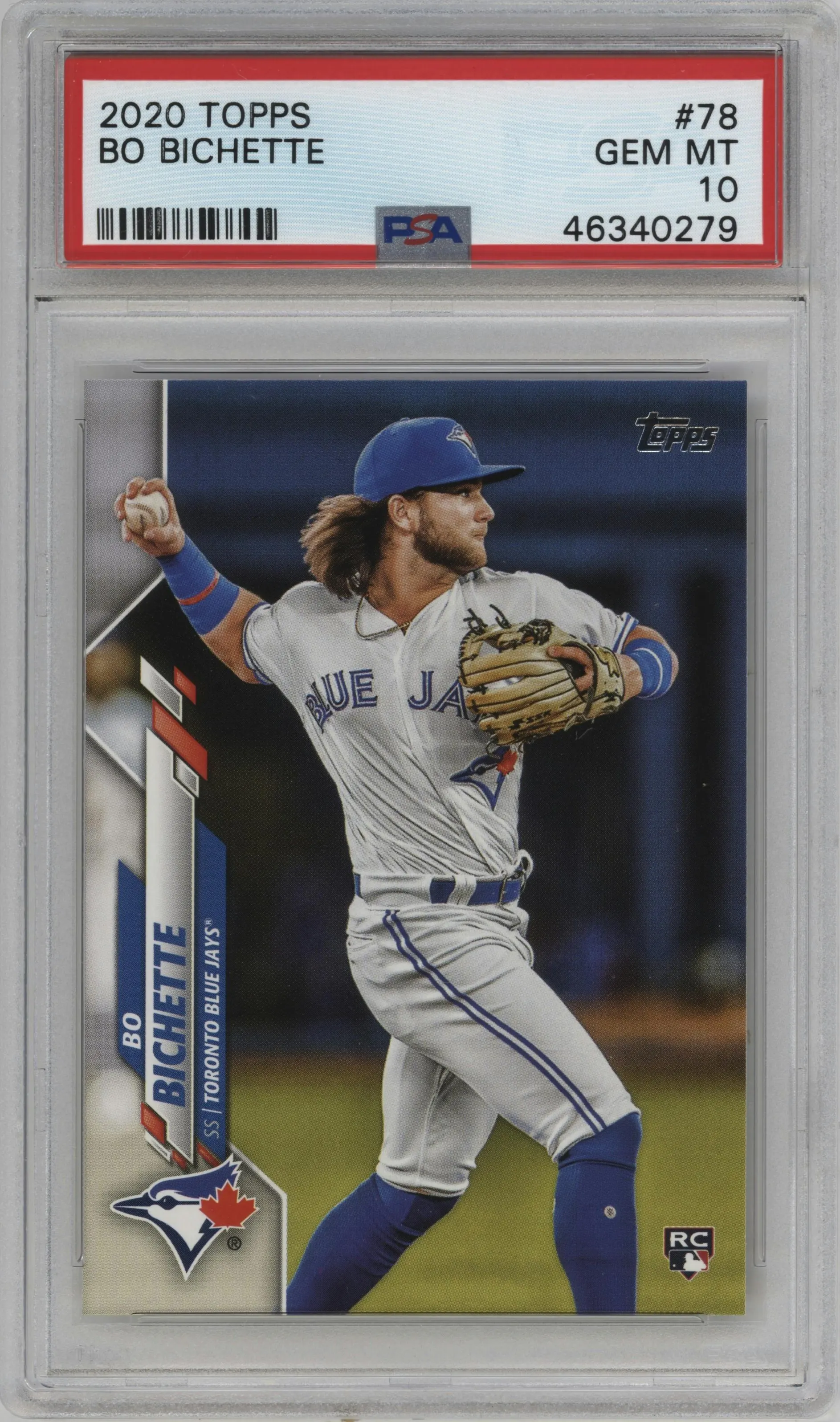 2020 Topps Series 1 Bo Bichette PSA 10