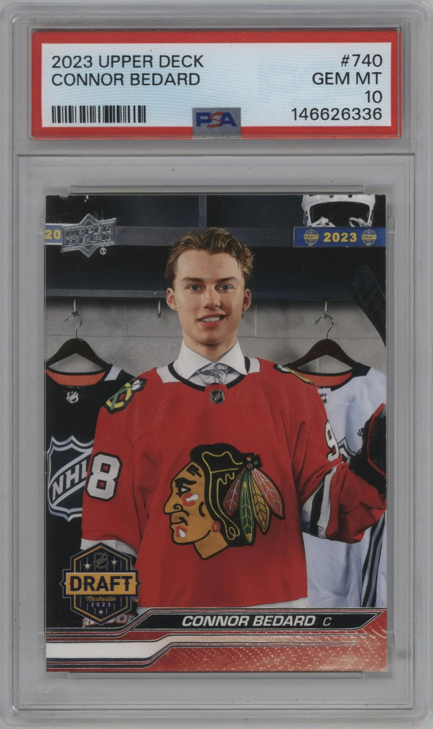 2023 Upper Deck Extended Series Connor Bedard #740 PSA 10