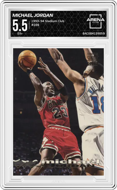 1993 Topps Stadium Club Michael Jordan #169 ARENA CLUB 5.5