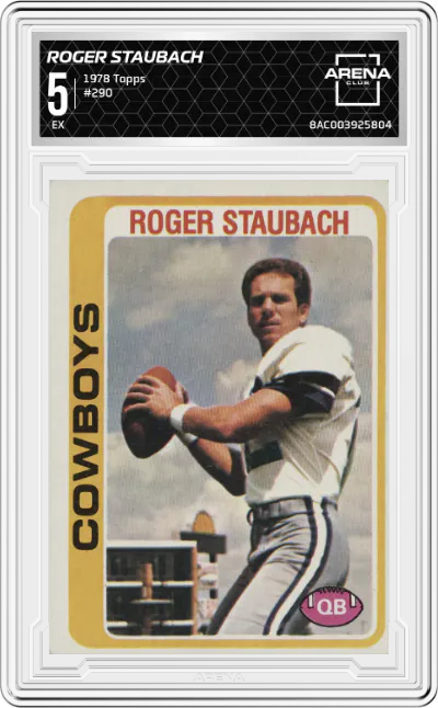 1978 Topps Roger Staubach #290 ARENA CLUB 5