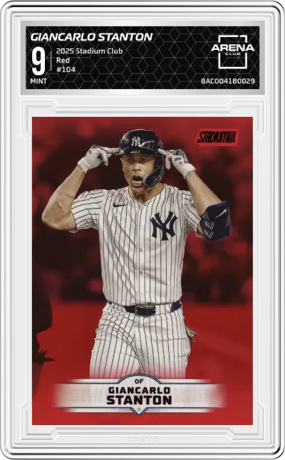 2025 Stadium Club Giancarlo Stanton Red #104 ARENA CLUB 9