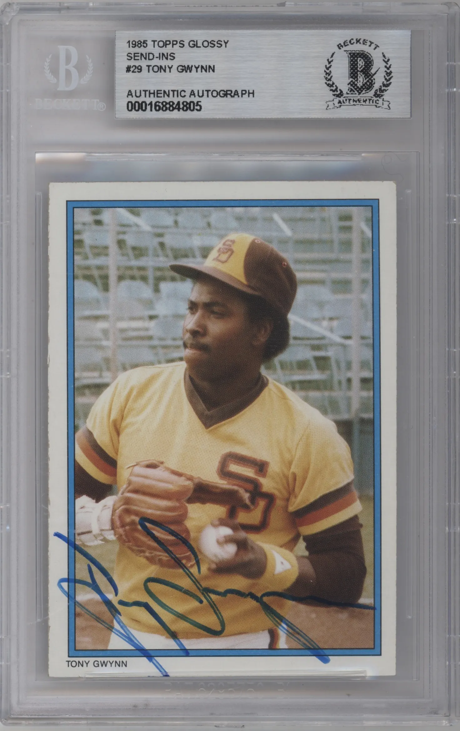 1985 Topps Glossy All-Stars Tony Gwynn BGS AUTHENTIC #29 BGS
