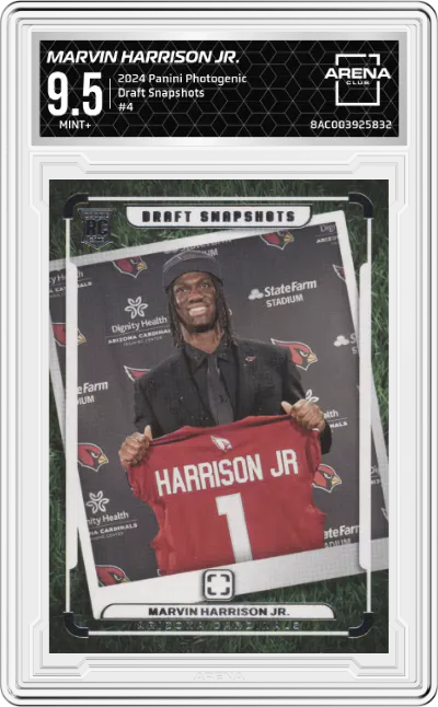 2024 Panini Photogenic Draft Snapshots Marvin Harrison Jr. ARENA CLUB 9.5