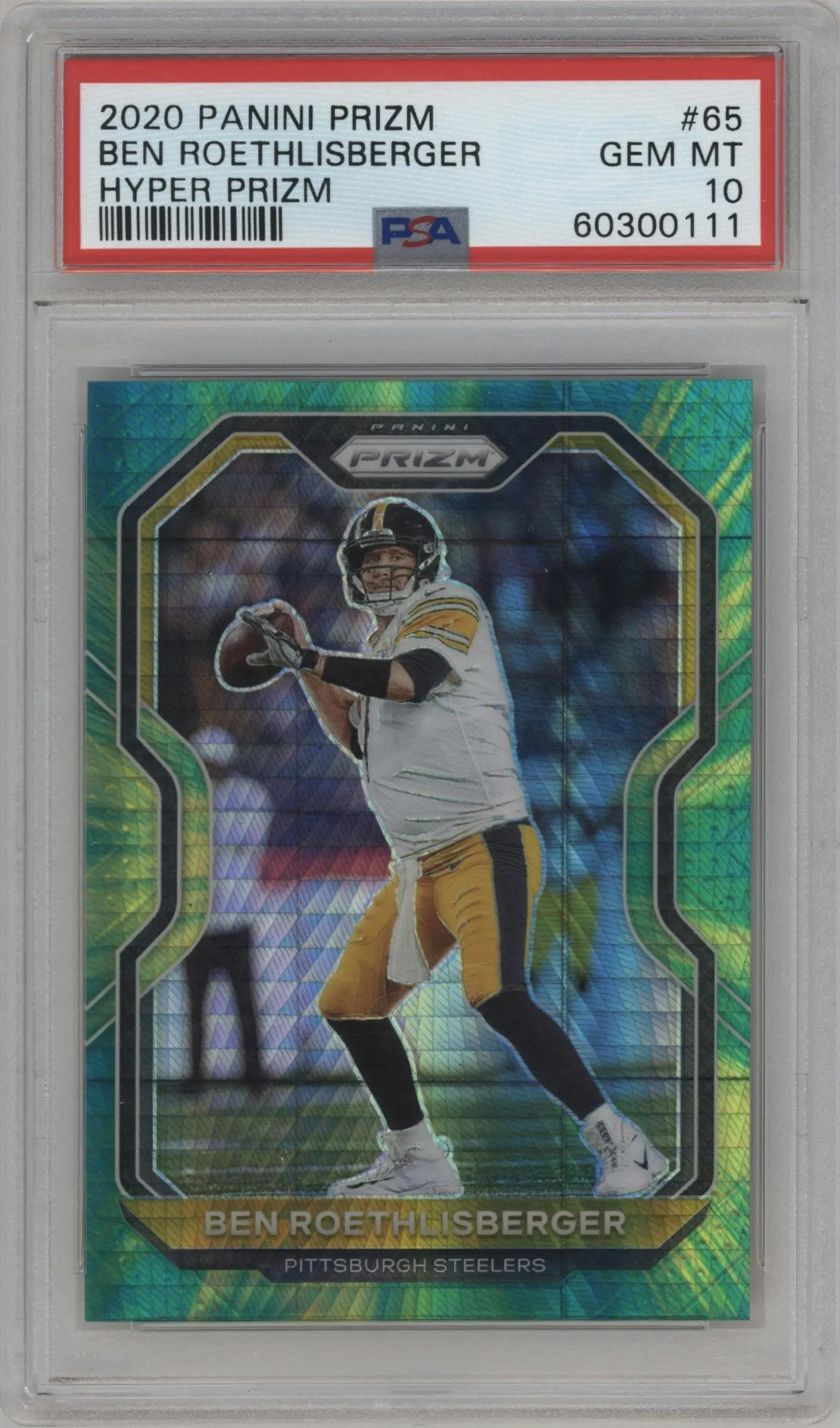 2020 Panini Prizm Ben Roethlisberger Hyper PSA 10