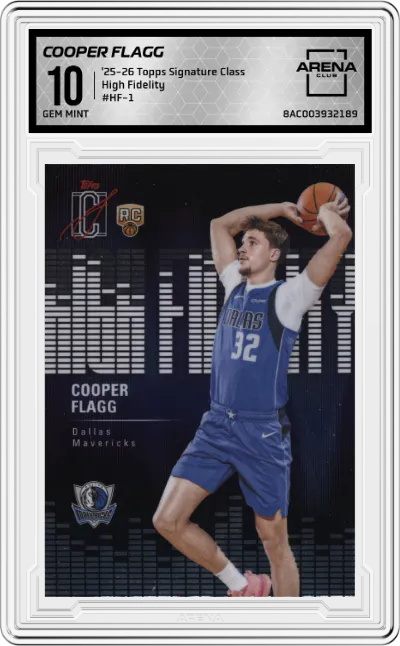 2025 2025-26 Topps Signature Class Topps Signature Class High Fidelity Cooper Flagg #HF-1 ARENA CLUB 10