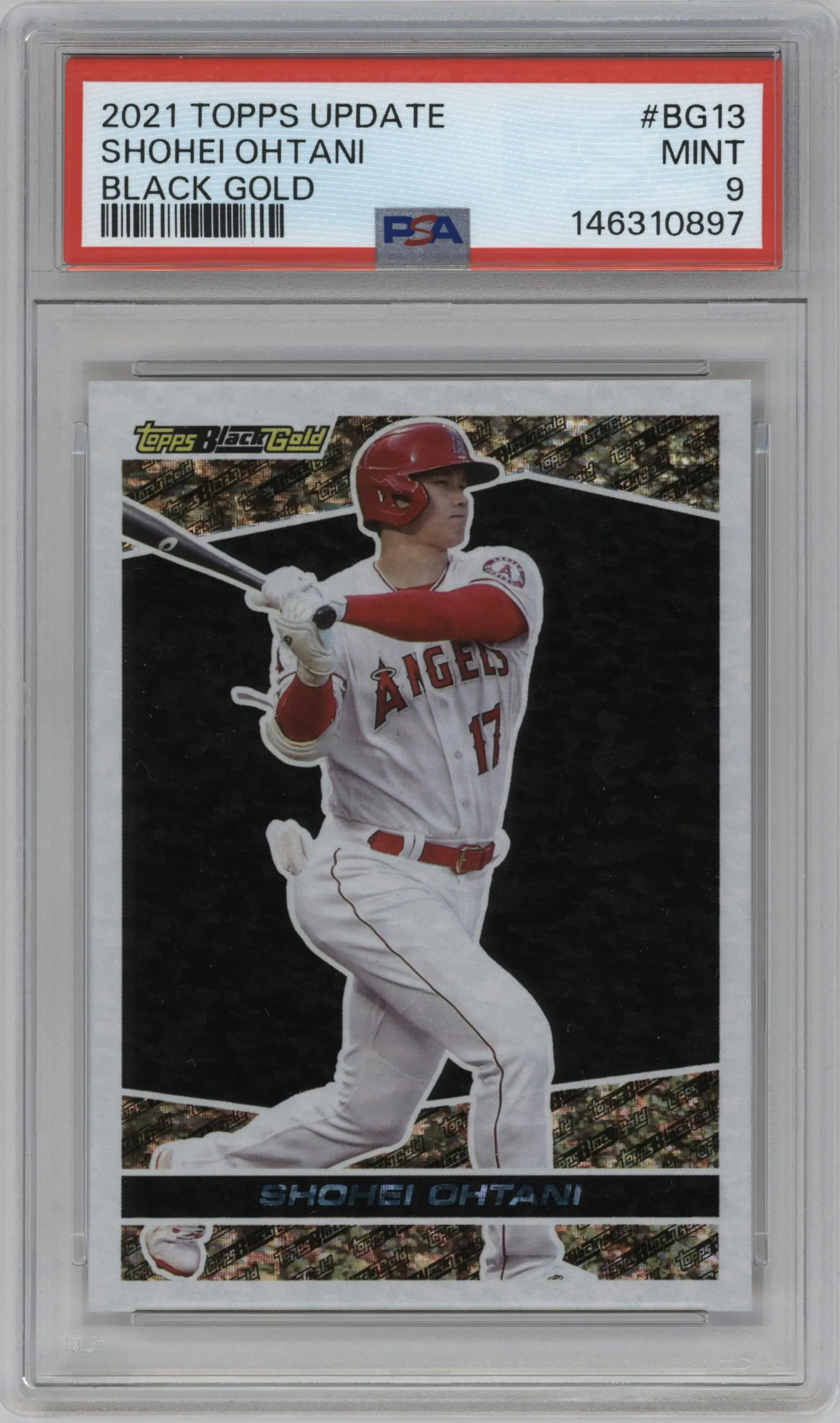 2021 Topps Update Black Gold Shohei Ohtani #BG-13 PSA 9
