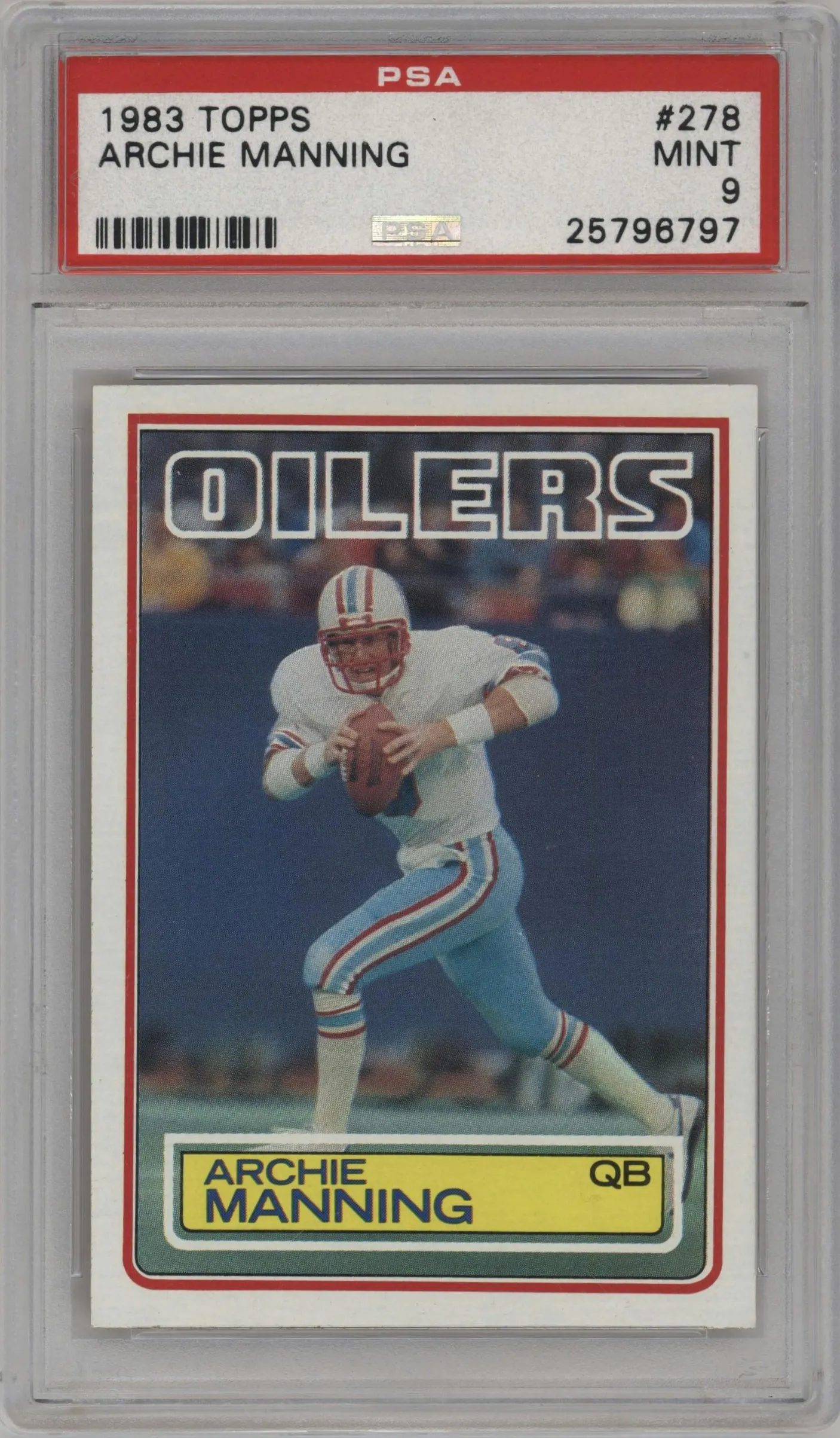 1983 Topps Archie Manning #278 PSA 9