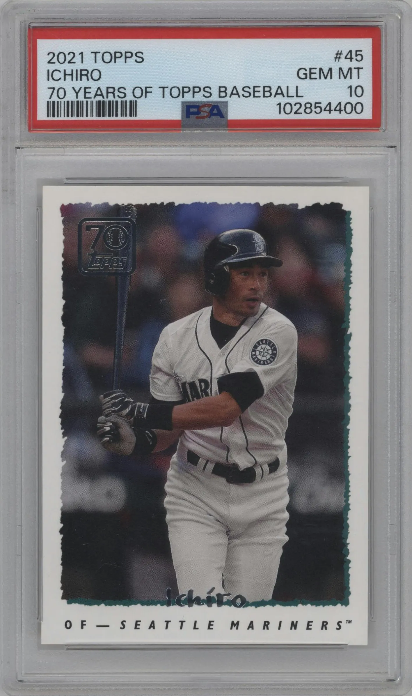 2021 Topps Series 1 70 Years of Topps Ichiro #70YT-45 PSA 10