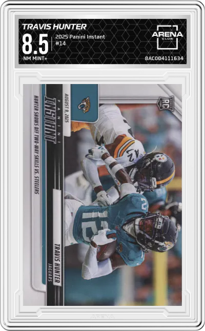 2025 Panini Instant Travis Hunter #14 ARENA CLUB 8.5