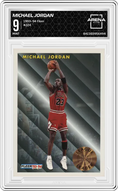 1993 Fleer Michael Jordan #224 ARENA CLUB 9