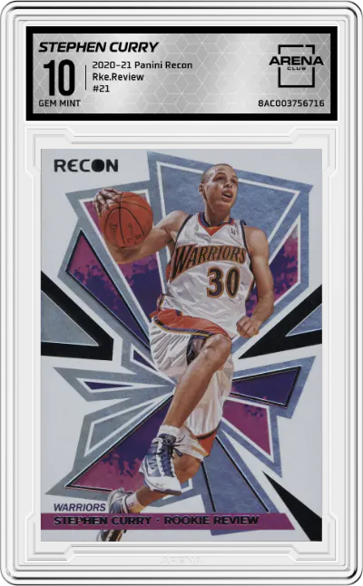 2020 Panini Recon Rke.Review Stephen Curry #21 ARENA CLUB 10