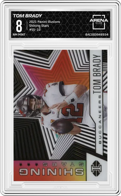 2021 Panini Illusions Shining Stars Tom Brady #SS-10 ARENA CLUB 8