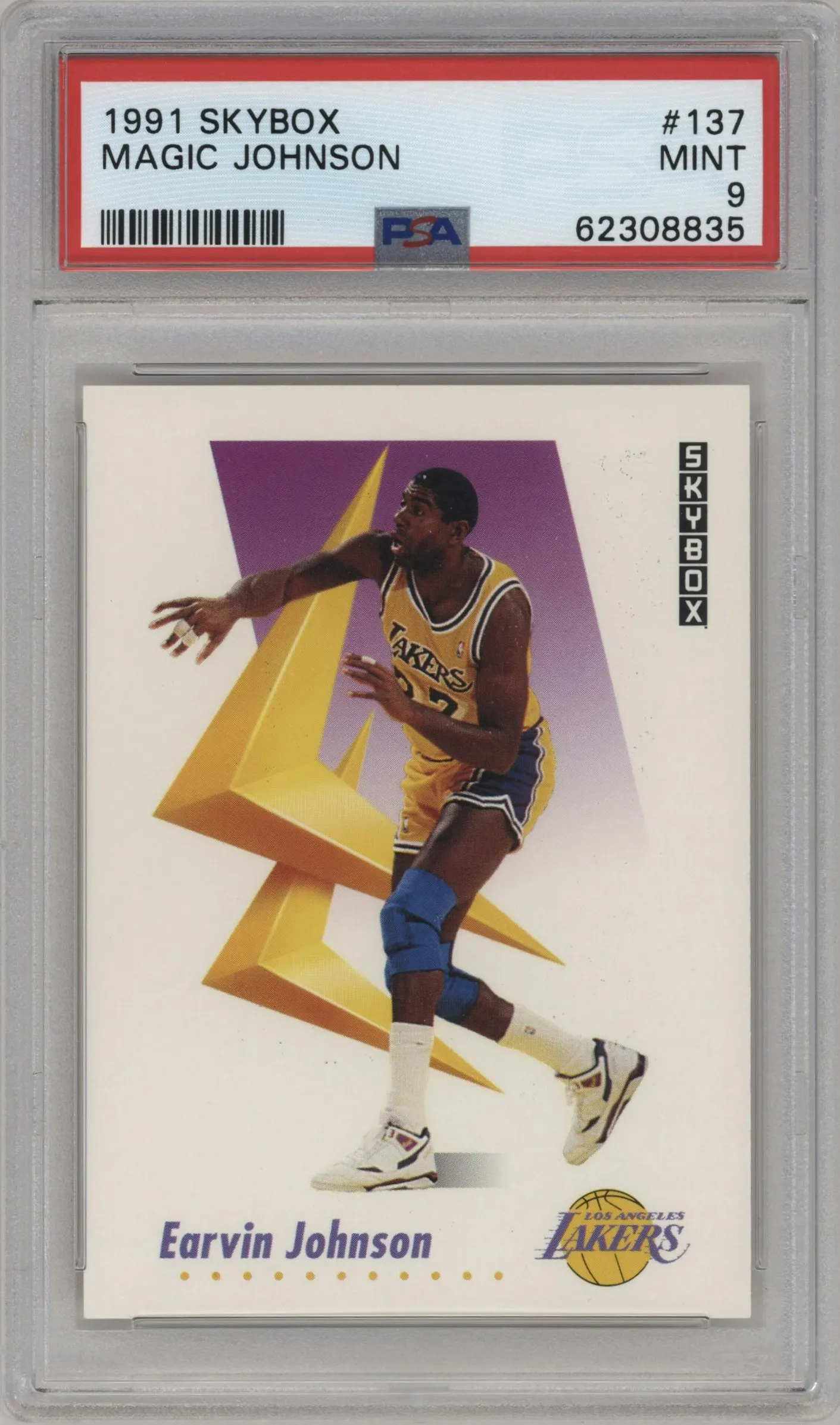1991 Skybox Magic Johnson #137 PSA 9