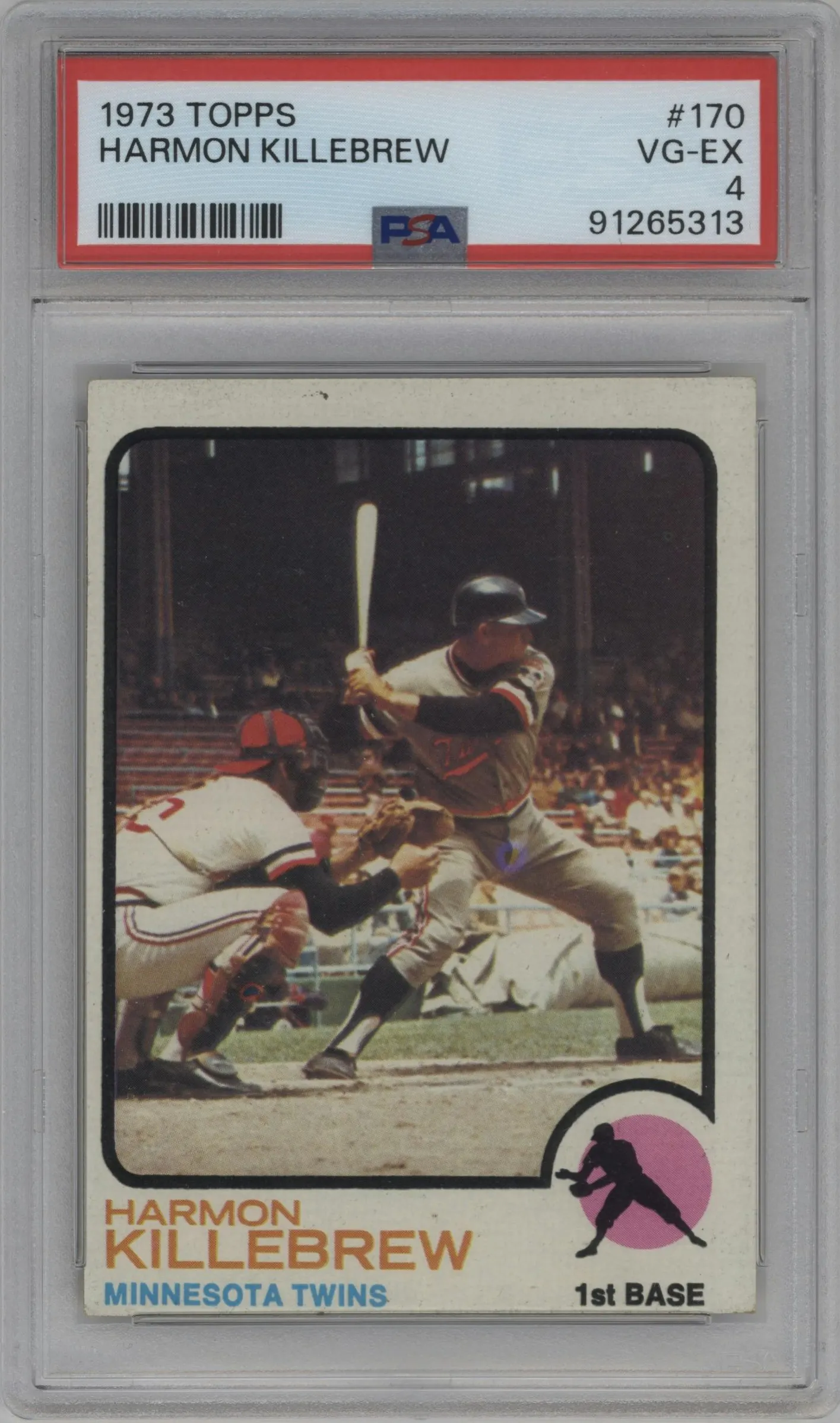1973 Topps Harmon Killebrew #170 PSA 4