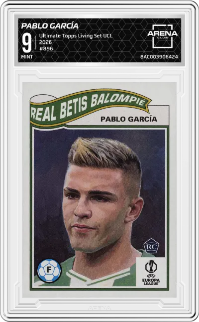 2020 Ultimate Topps Living Set UEFA CL 2026 Pablo García ARENA CLUB 9