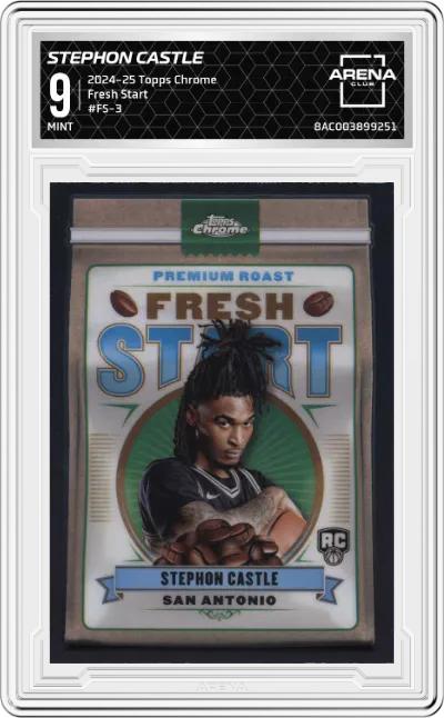 2024 Topps Chrome Fresh Start Stephon Castle ARENA CLUB 9